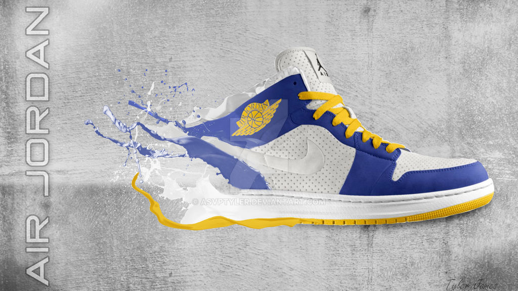 Paint splattered Jordan's. by asvptyler on DeviantArt