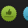 Appreciate Button PSD