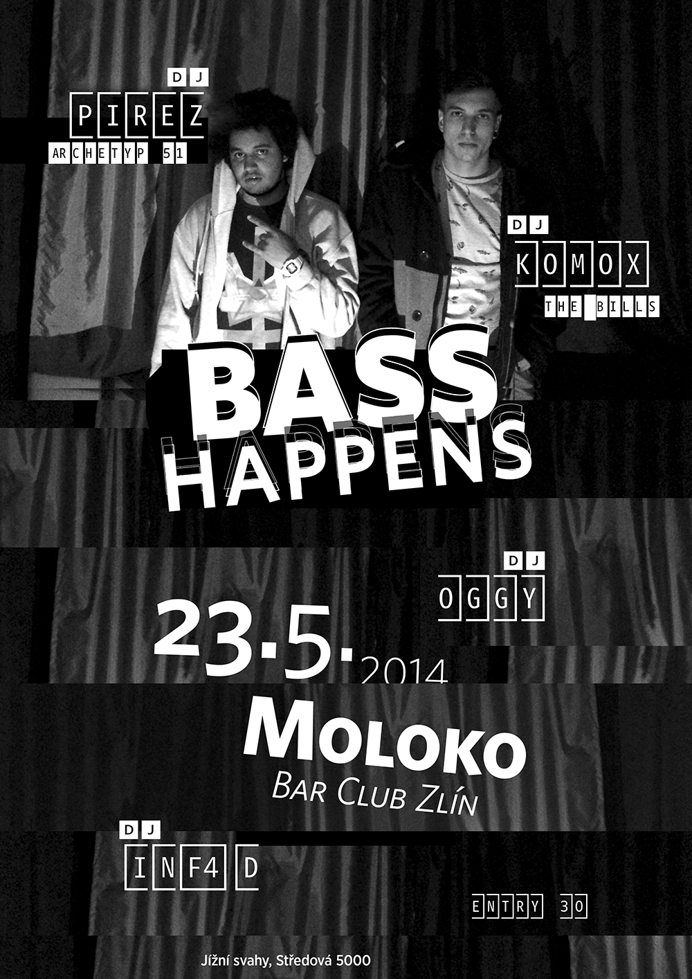 Flyer / Bass Happens @ Moloko