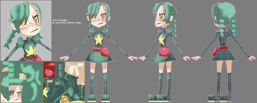 Anne Renders Anne- Render and Topology by talentlessfiend on DeviantArt