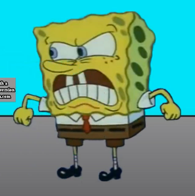 SpongeBob angry by mrfirey1 on DeviantArt