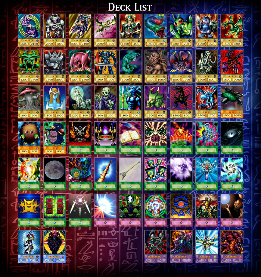 yu gi oh yugi muto deck list YGOrganization