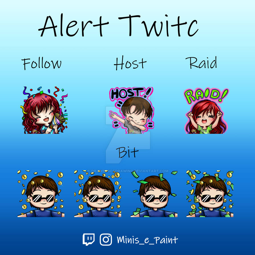 Emote Alert twitch commission by DrawersOfDrawing on DeviantArt
