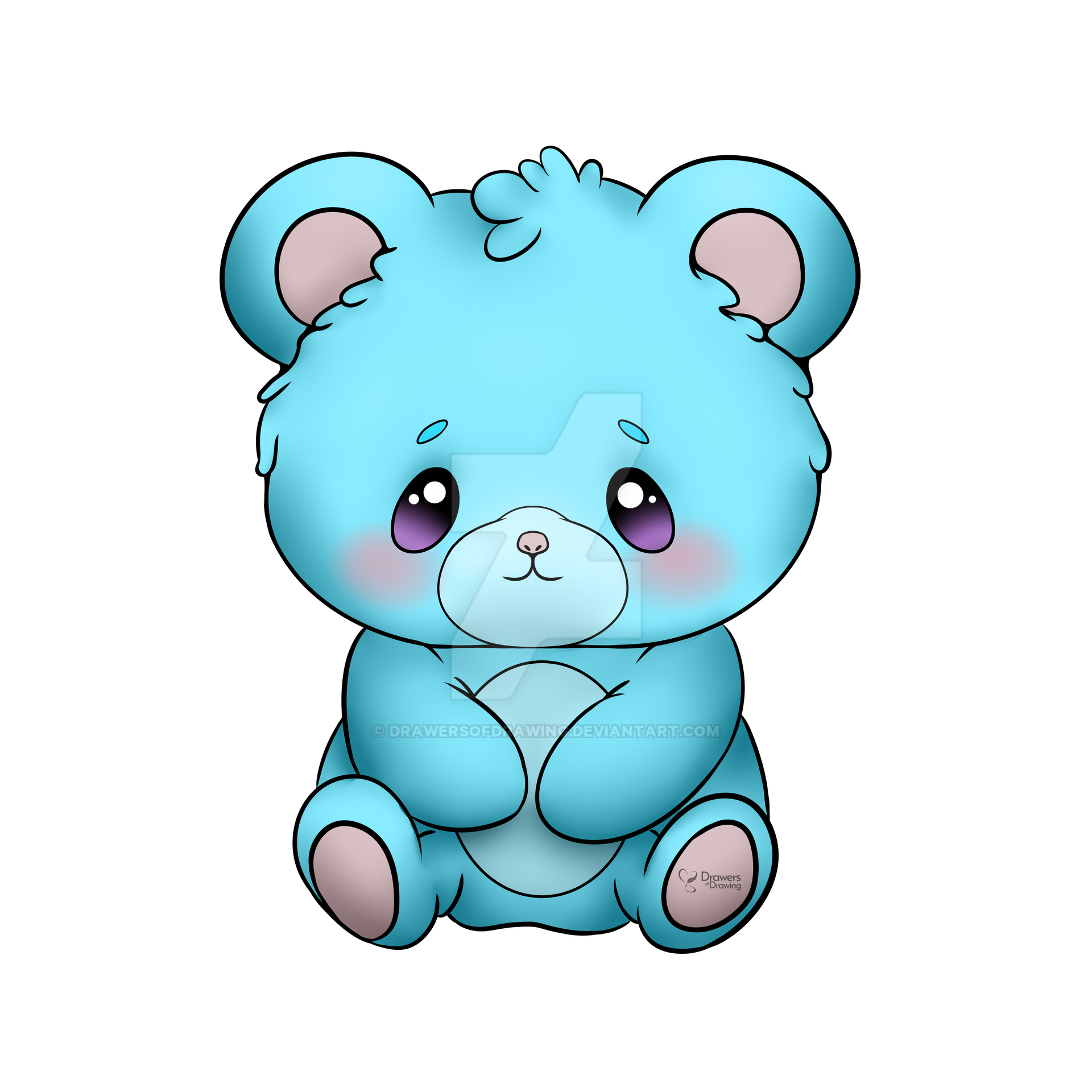 Orsetto Azzurro by DrawersOfDrawing on DeviantArt