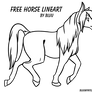 Horse LineArt (FREE)