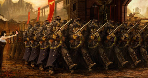 Death Korps of Krieg parade