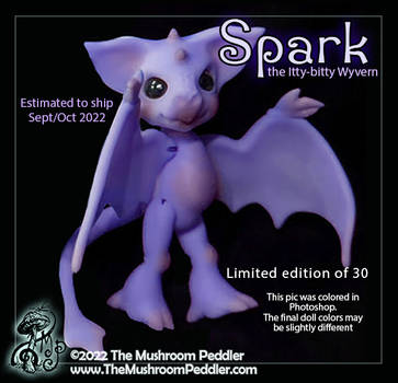 Spark the Itty-bitty Wyvern - lilac - preorder