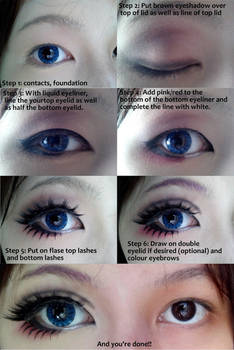 Cosplay eye makeup tutorial