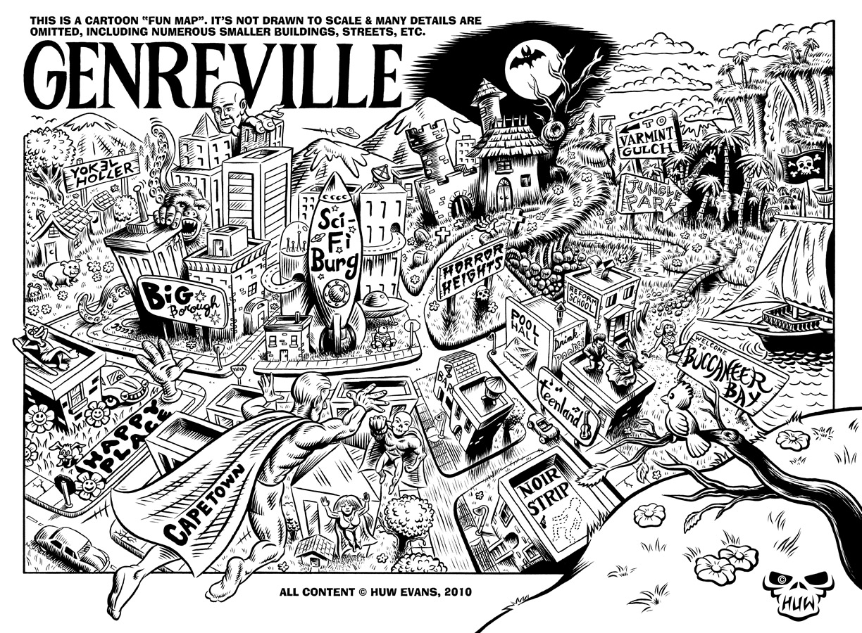 Genreville Map