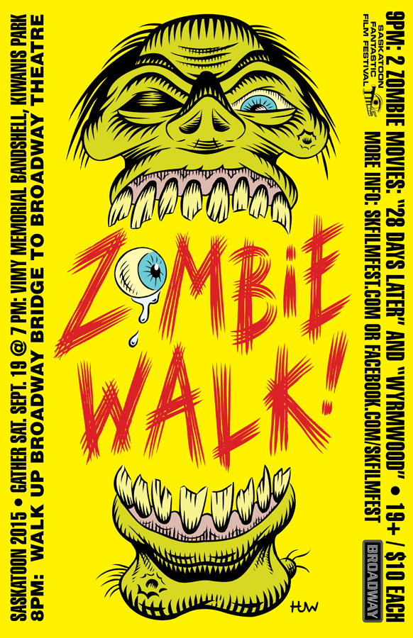 Saskatoon ZOMBIE WALK Poster 2015