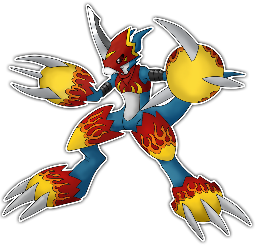 Flamedron Flamedramon by raysaber on DeviantArt