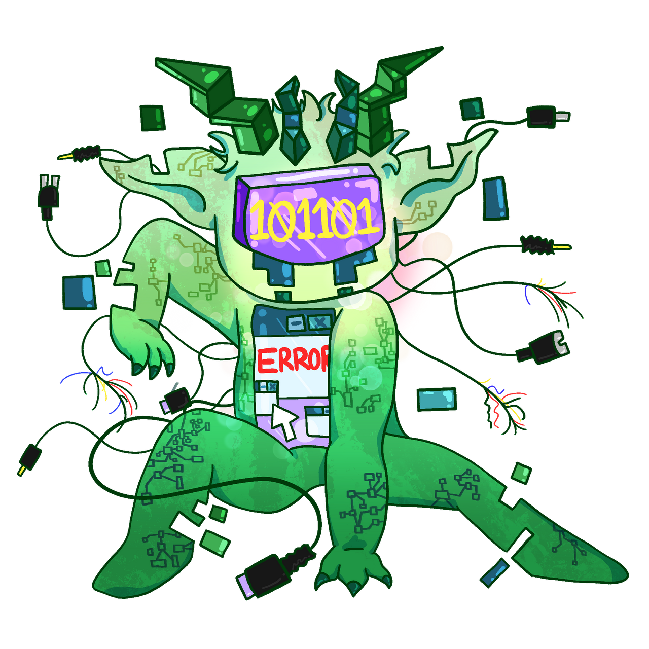 Computer Virus Gremlin by iicckyo on DeviantArt