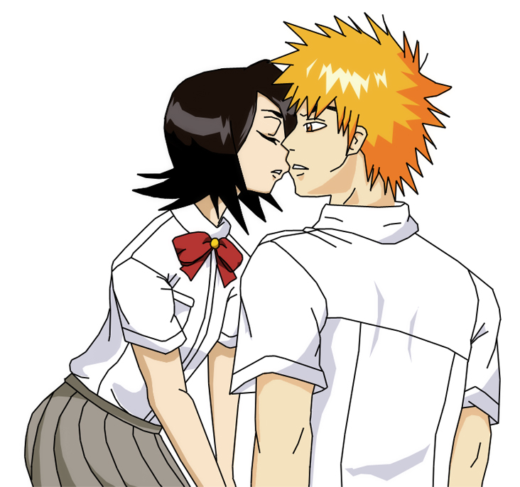 Ichigo X Rukia Kiss Collab By Gotenson On Deviantart Ichigo X Rukia Kiss Collab By Gotenson On Deviantart