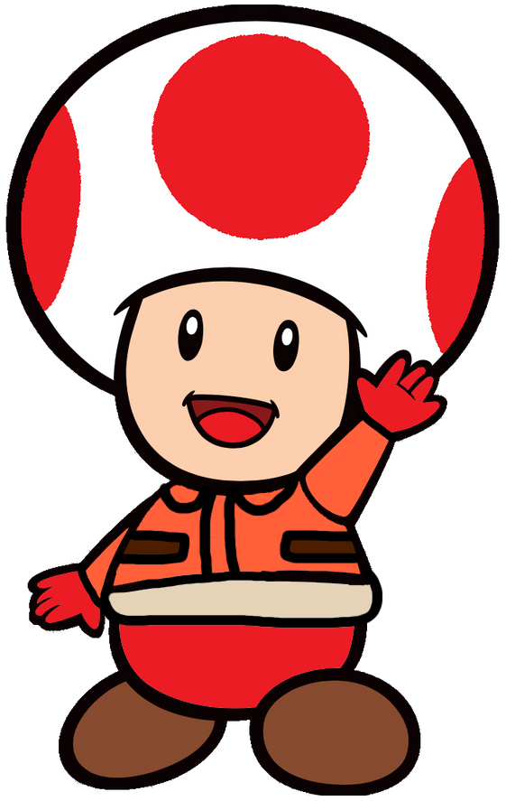 Snow Red Toad by AlyssaTheYoshiGirl on DeviantArt