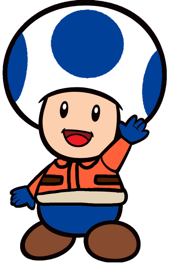 Snow Blue Toad by AlyssaTheYoshiGirl on DeviantArt