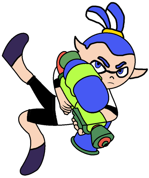 Blue Inling Blue Inkling Boy (without Pilot Goggles) by AlyssaTheYoshiGirl on ...