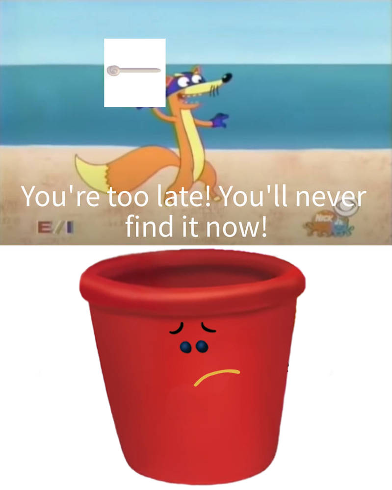 Swiper swipes Pail's handle by AlyssaTheYoshiGirl on DeviantArt