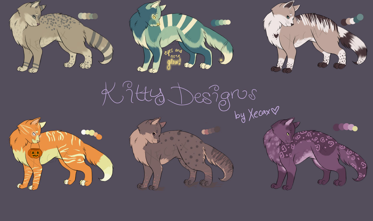 Colorful Kitty Adoptables 1 [CLOSED]