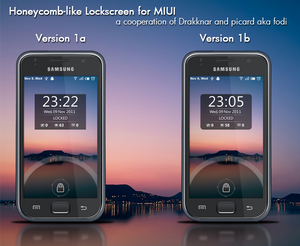 Honeycomb-like Lockscreen for MIUI
