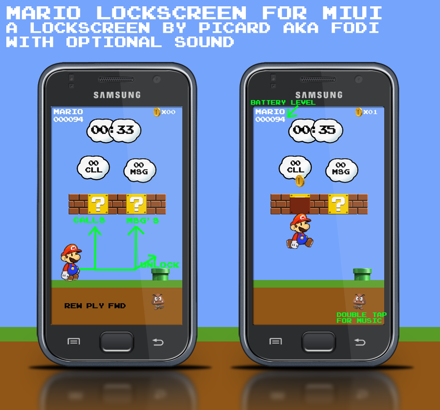 Mario lockscreen for MIUI