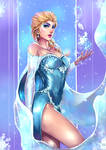 My Commission: Queen Elsa by gh0st-of-Ronin