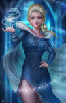 My Commission: Winter Elsa by gh0st-of-Ronin