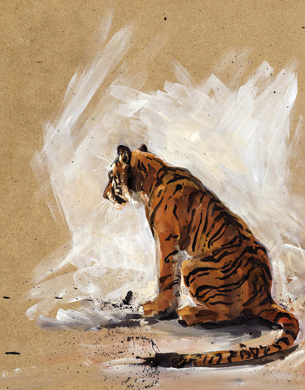 Раненый тигр. Картины животных. Тигр картина. Тигры в живописи художников. Живопись маслом животные.