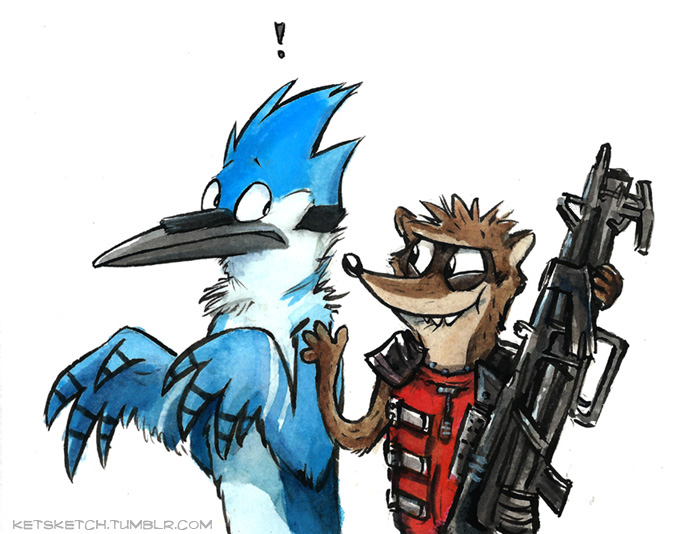 Rigby Rockets Rocket Rigby by kenket on DeviantArt