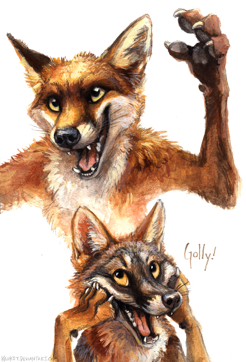Deviantart Foxes Foxes who refuse to fit on the page. by kenket on DeviantArt