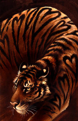 Seven of Hearts: bengal tiger