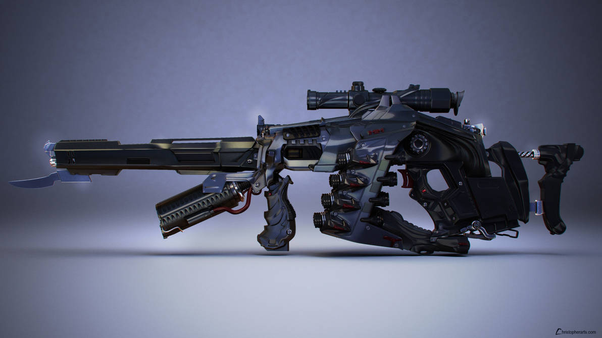Синтез оружия. Cyberpunk 2077 снайперская винтовка. Плазменная винтовка Izanagi. Энергетическая винтовка Cyberpunk. Sci Fi пулемет.
