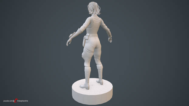 Character_001_3/4 Back View