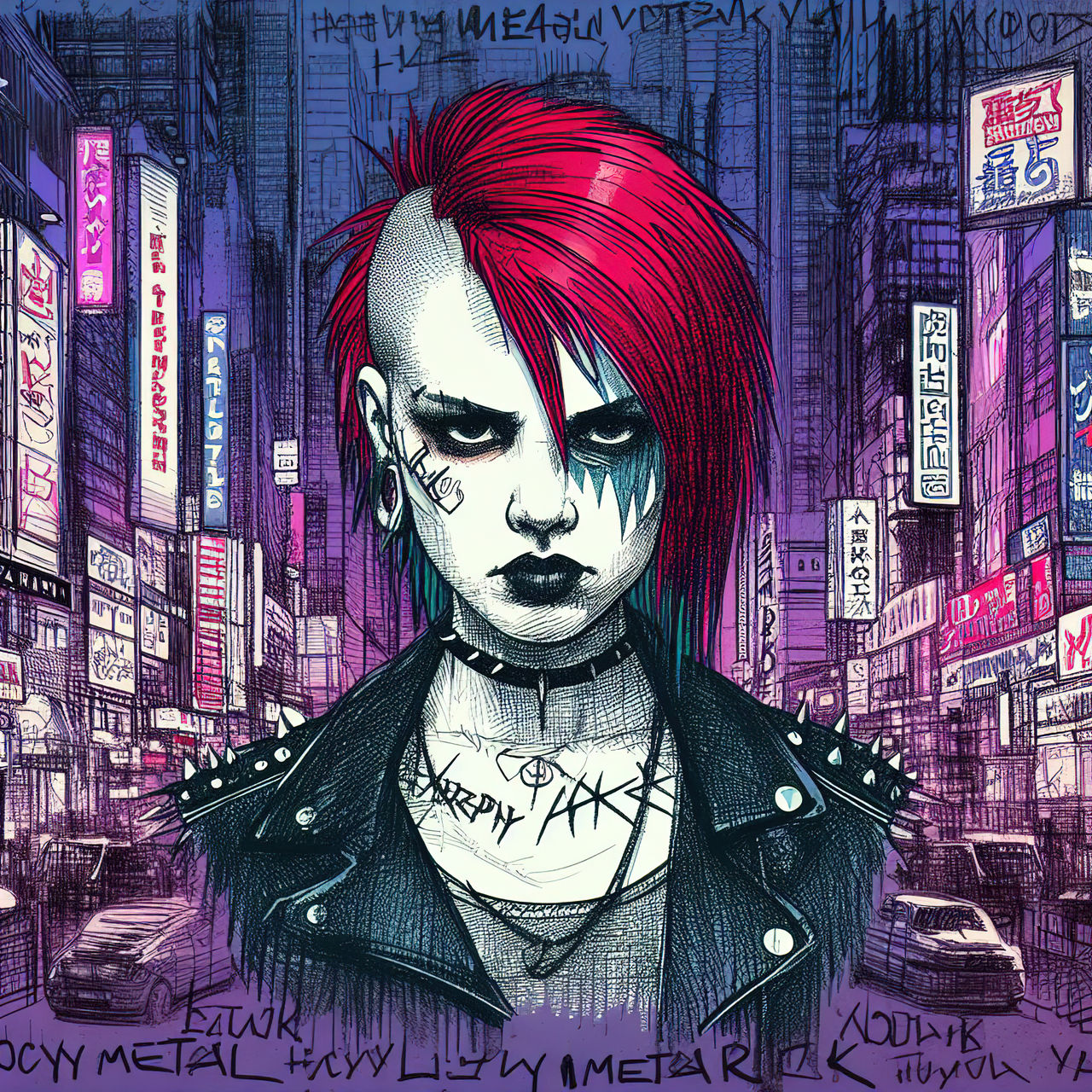 Punk Tech Deviantart Punk girl by Lydia515 on DeviantArt