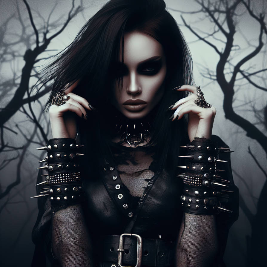 Goth rock girl by Lydia515 on DeviantArt