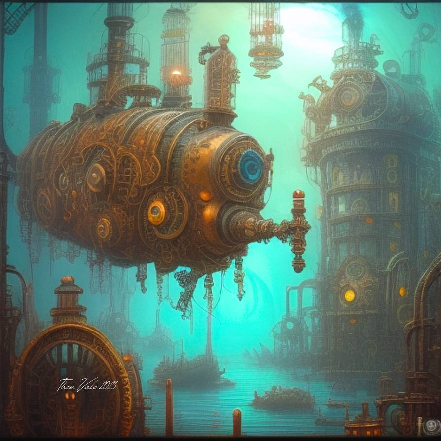 Steampunk and Gothic inspired, Underwater Factory by VictorianGothica ...