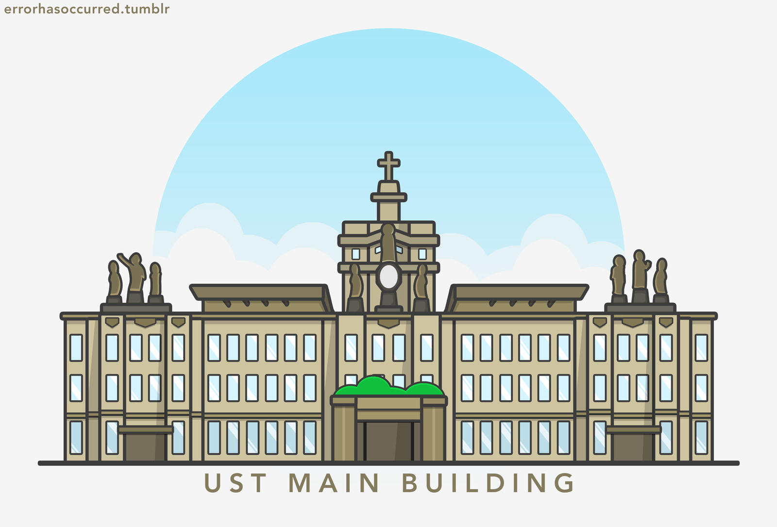 UST Main Building by carlangelo25 on DeviantArt