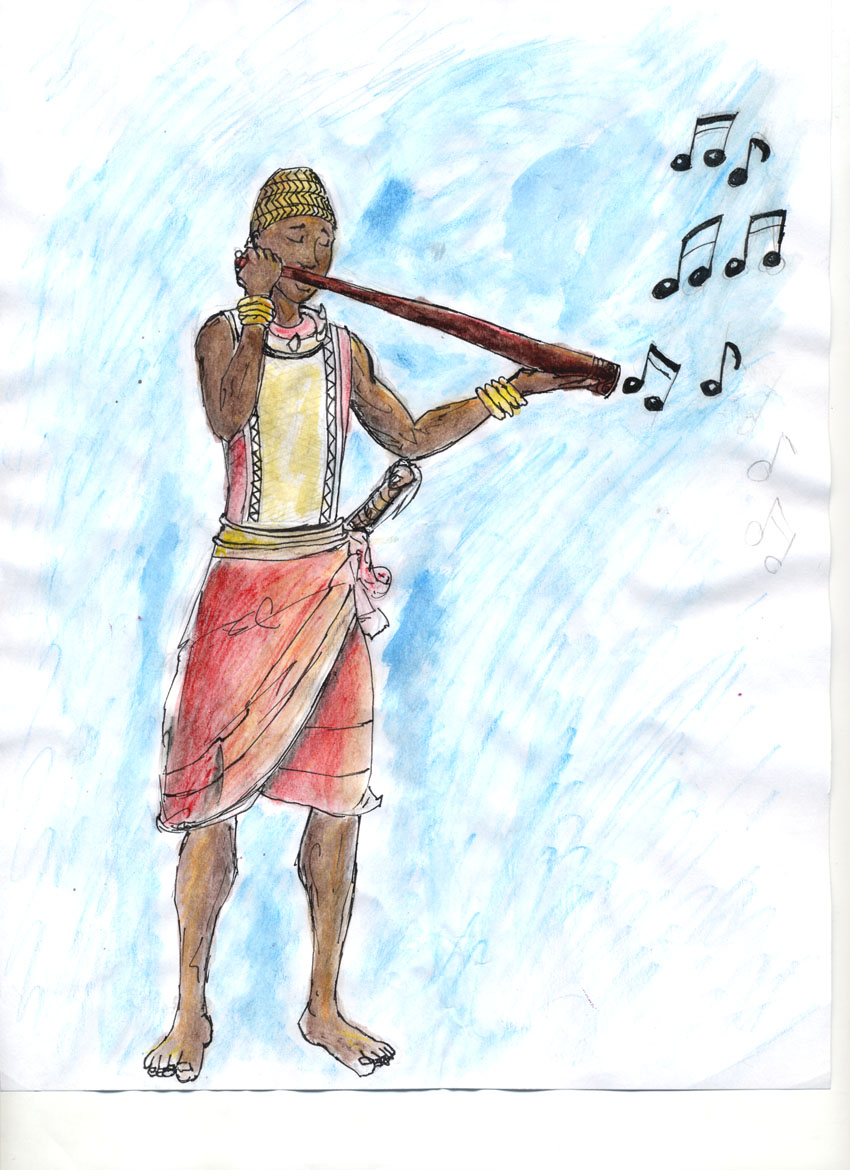 Benin Flute player