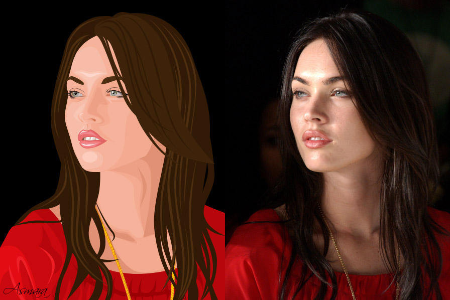 Mean Fox Vector Megan Fox Vector art by GSuryaAsmara on DeviantArt