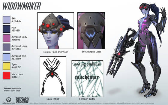 Widowmaker - Overwatch - Close look at model