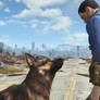 Sole Survivor and Dog - Fallout 4