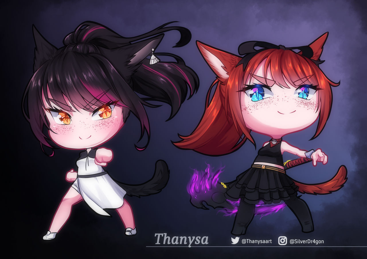 Chibi Commission by Thanysa on DeviantArt