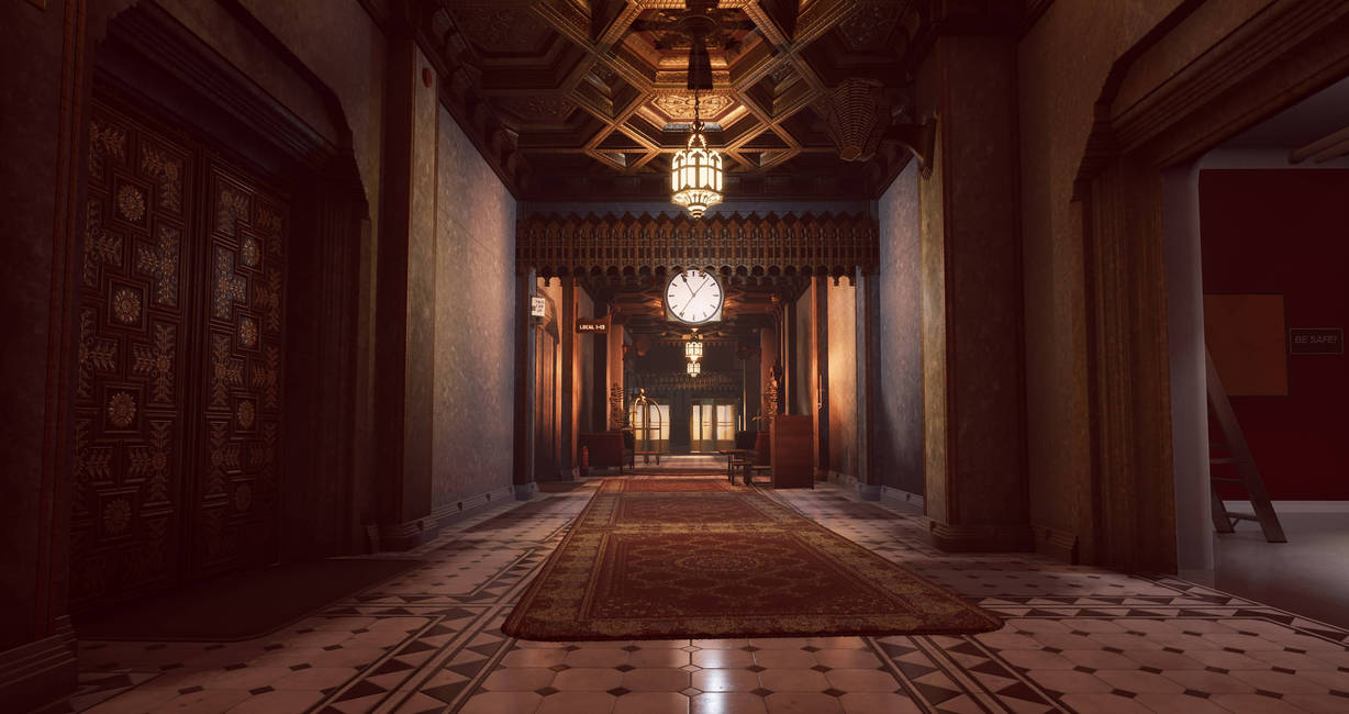 Видео от первого лица холл. Коридор дворца гача. Коридор арт. Коридор замка. Темный коридор.