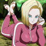 Android 18 in the pose