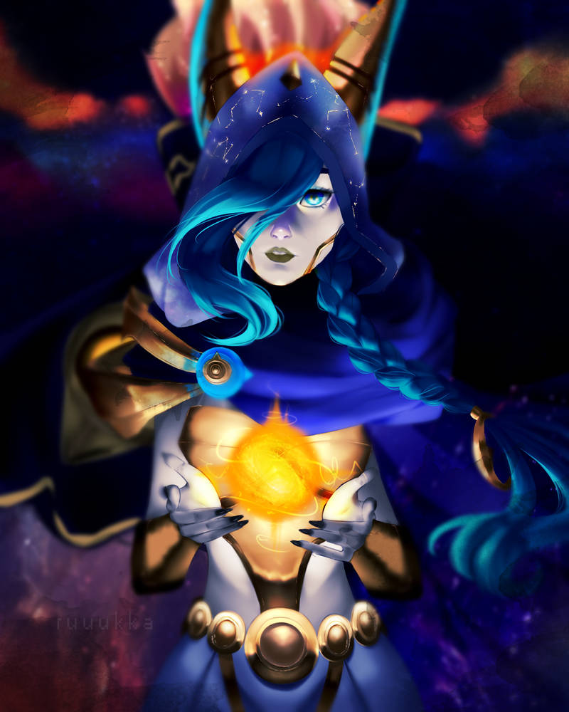 Cosmic dusk Xayah by Ruuukka