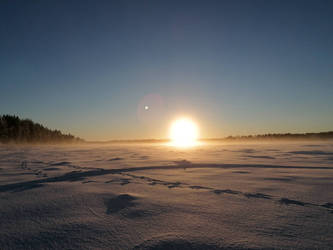 winter sunset