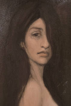 Oil Portrait Study (Detail) - after K. Kyrtis