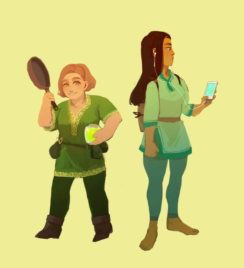 Erin Solstice And Ryoka Griffin by Evionth