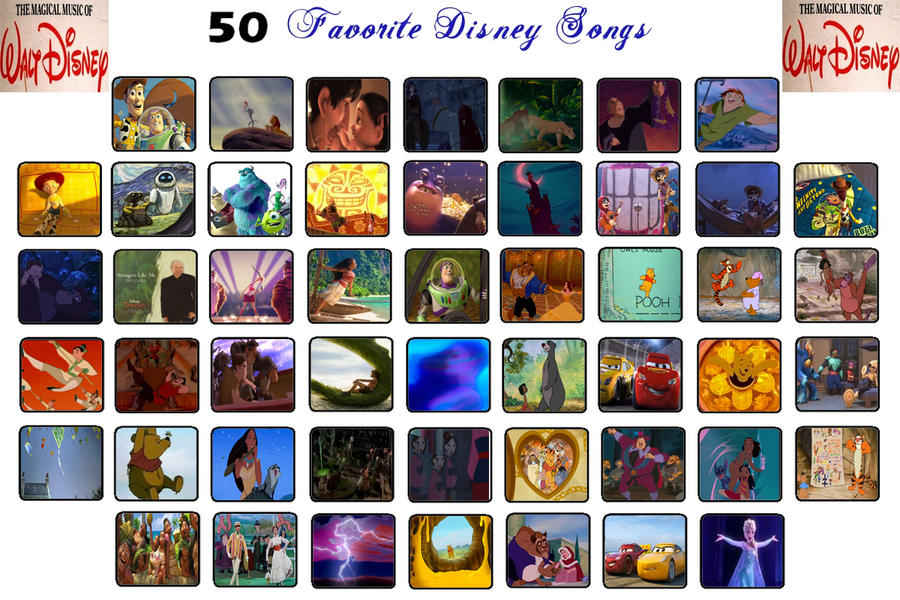 Top 50 Chansons Disney ! 
