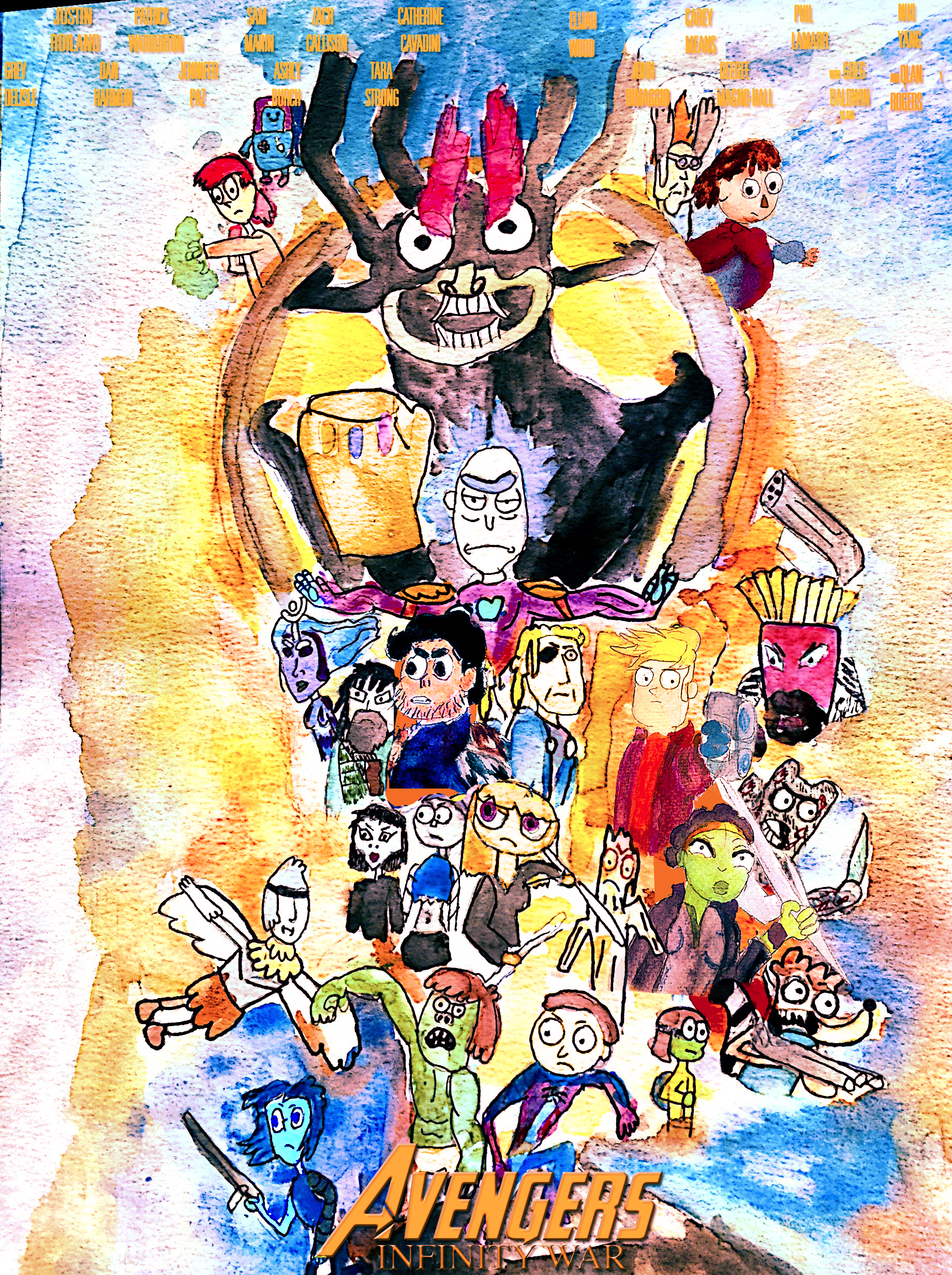 Cartoon Network Avengers Infinity War poster by thearist2013 on DeviantArt Cartoon Network Avengers Infinity War poster by thearist2013 on DeviantArt
