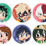 BNHA chibi buttons